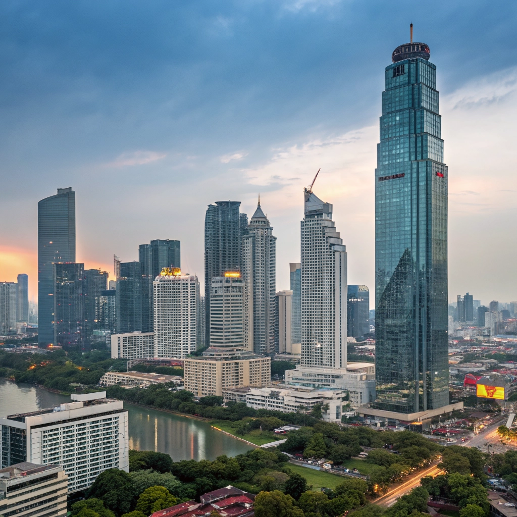 Bangkok city skyline