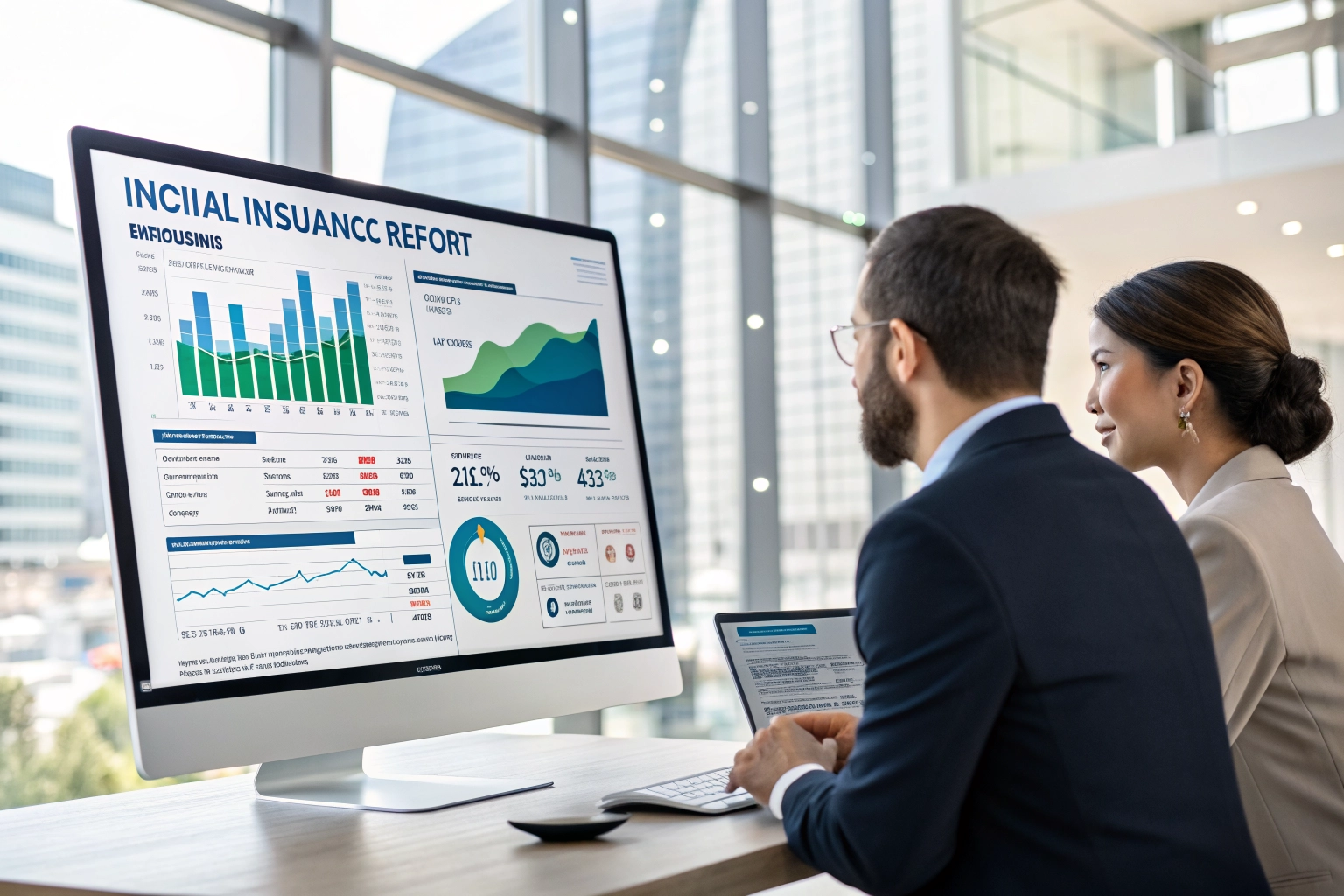 Digital insurance insights and data visualization